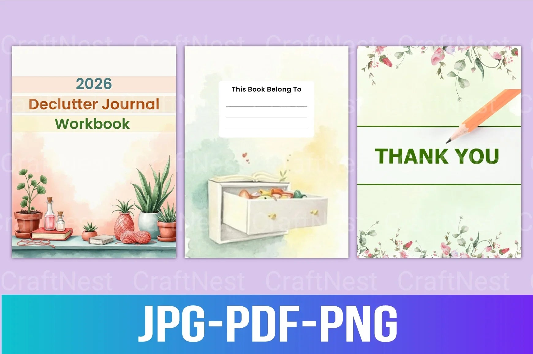 Declutter Workbook for Organized Living - CraftNest - Digital Crafting and Art