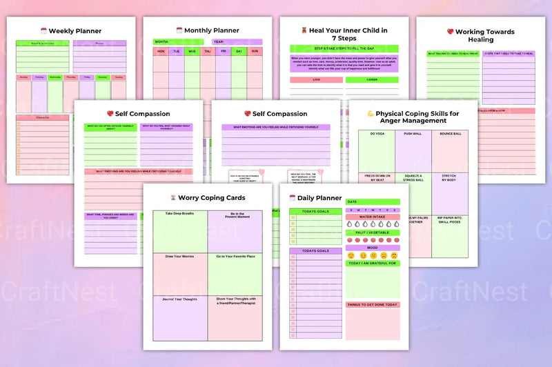 PTSD Trauma Processing Workbook - CraftNest - Digital Crafting and Art