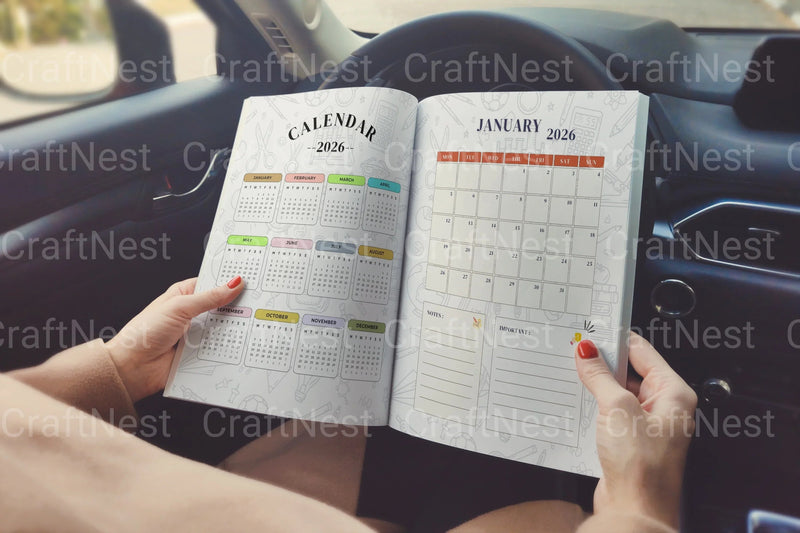 Teacher Planner Starting at 100 - CraftNest - Digital Crafting and Art