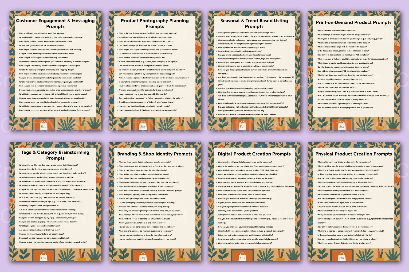 Etsy Seller Prompt Guide for Success - CraftNest - Digital Crafting and Art