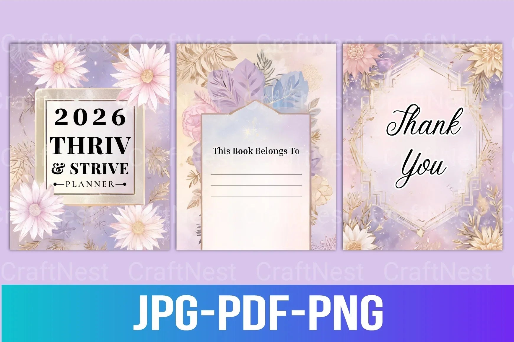 Thrive Strive Planner for Success - CraftNest - Digital Crafting and Art
