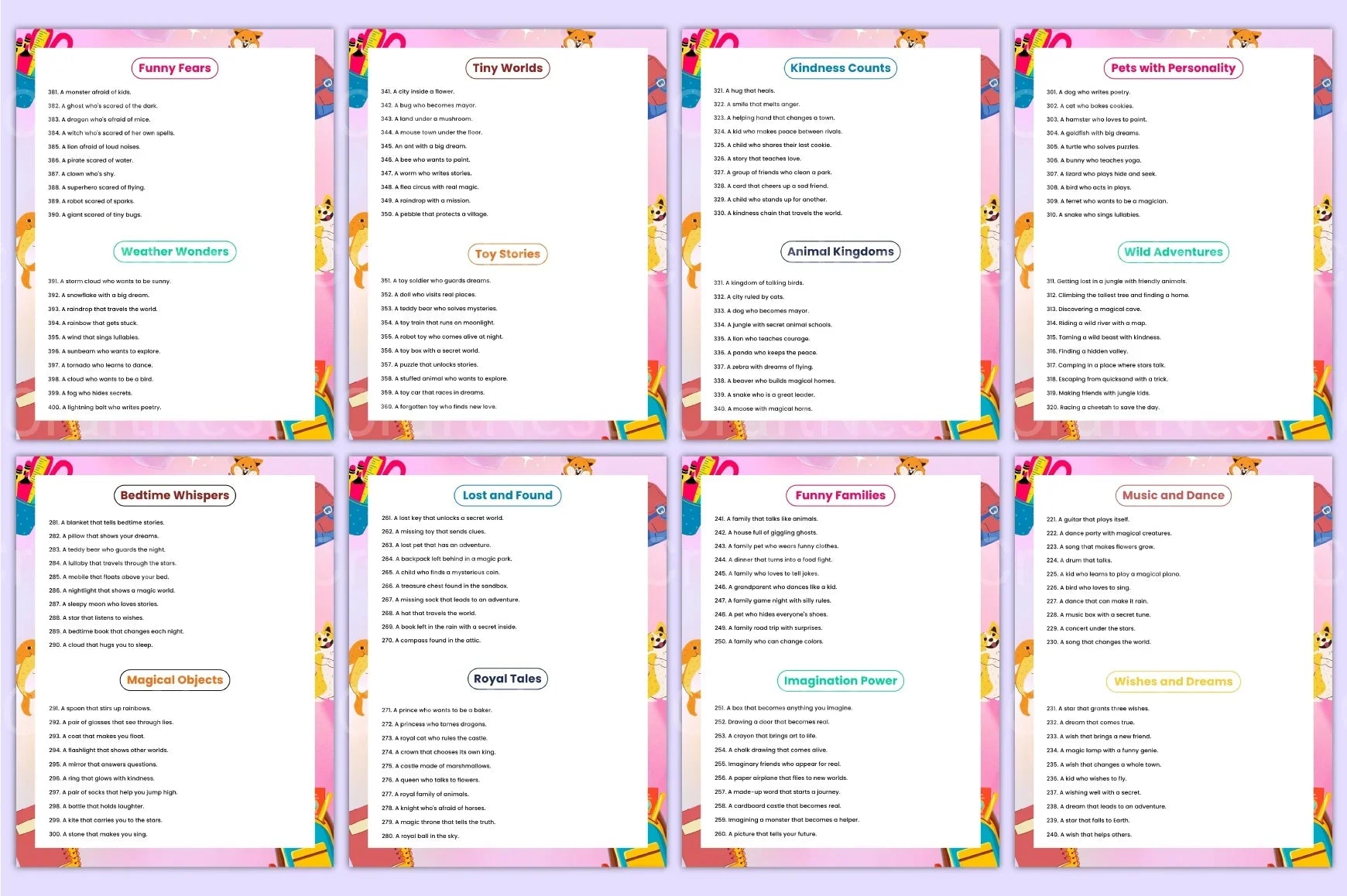 Creative Prompts for Children's Books - CraftNest - Digital Crafting and Art