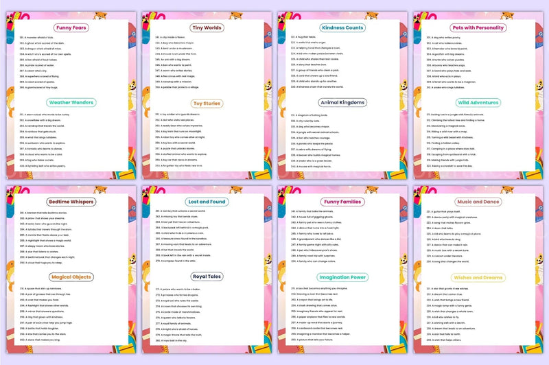 Creative Prompts for Children's Books - CraftNest - Digital Crafting and Art