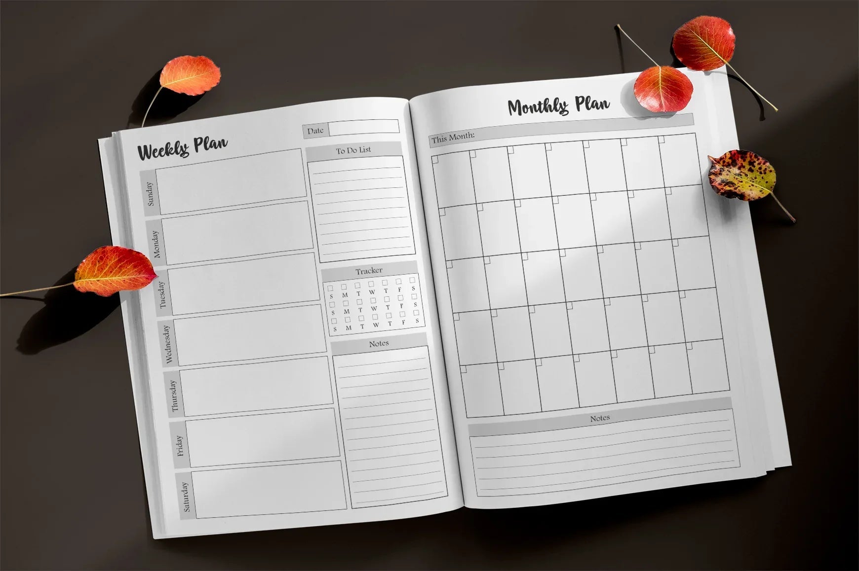 Daily, Weekly, Monthly, Yearly Planner - CraftNest - Digital Crafting and Art
