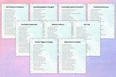 Cognitive Behavioral Prompts Workbook for Personal Growth - CraftNest - Digital Crafting and Art