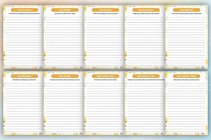 Day Writing Challenge Workbook - CraftNest - Digital Crafting and Art