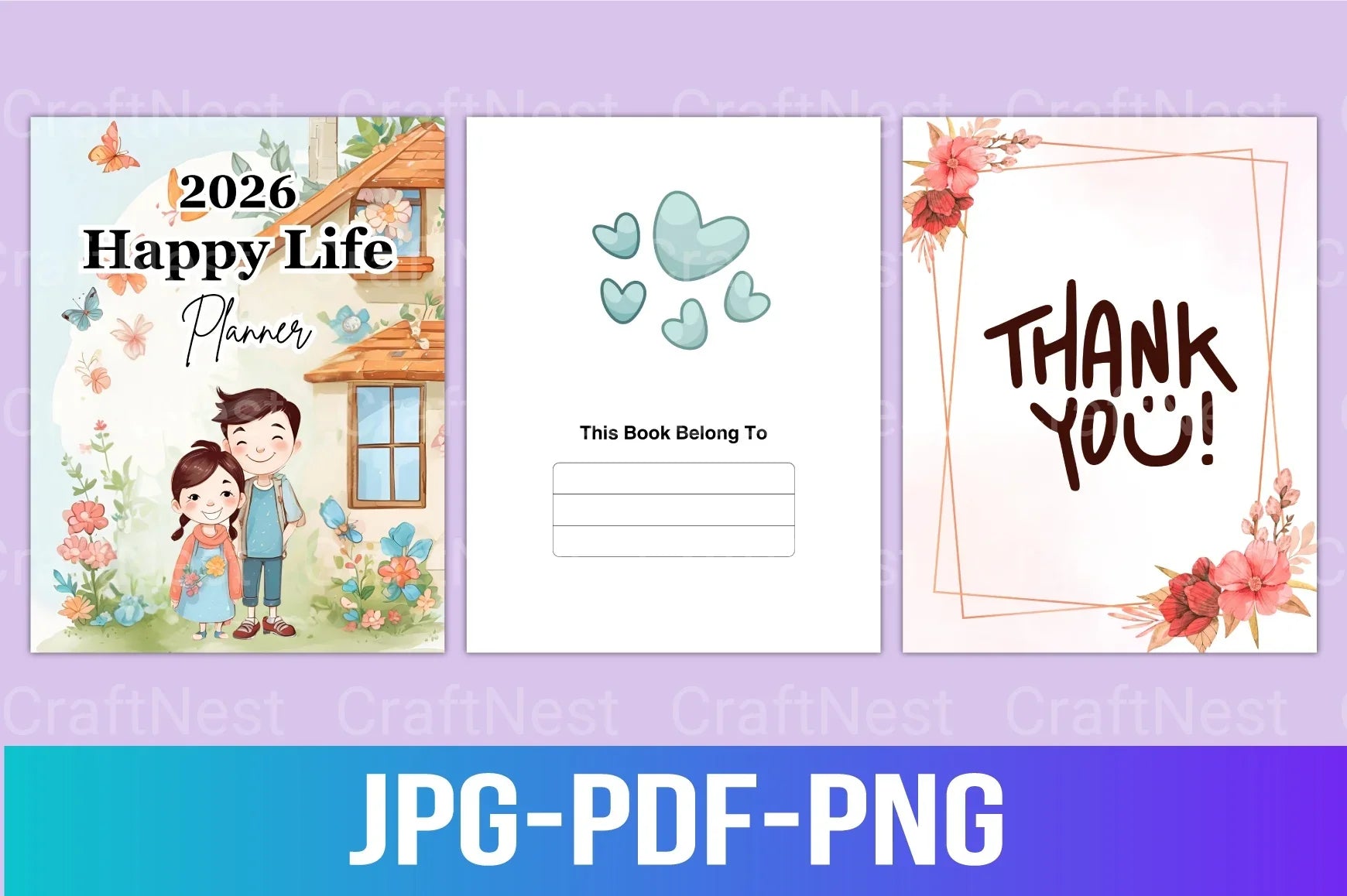 Happy Life Planner for Daily Inspiration - CraftNest - Digital Crafting and Art
