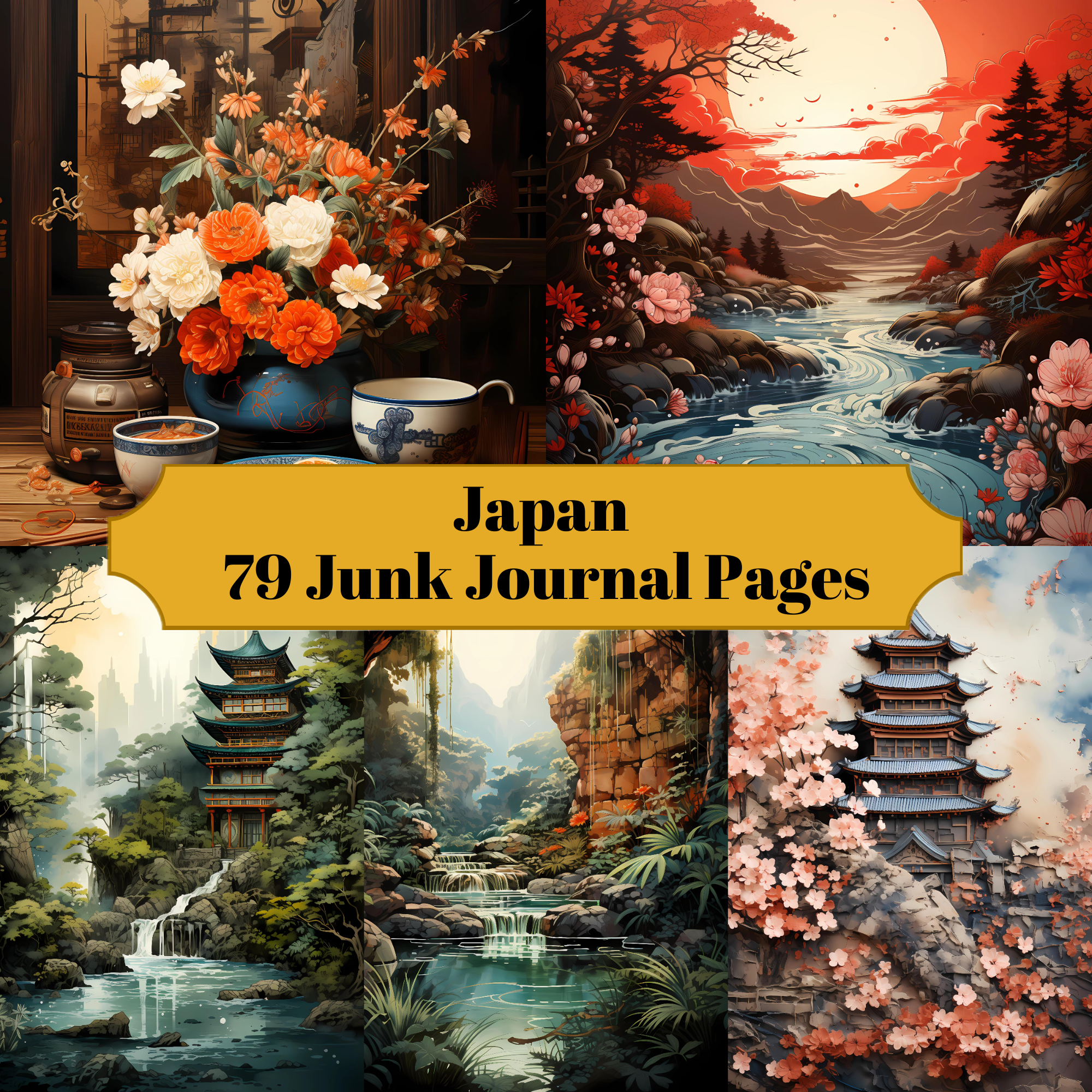 Japan Junk Journal Pages