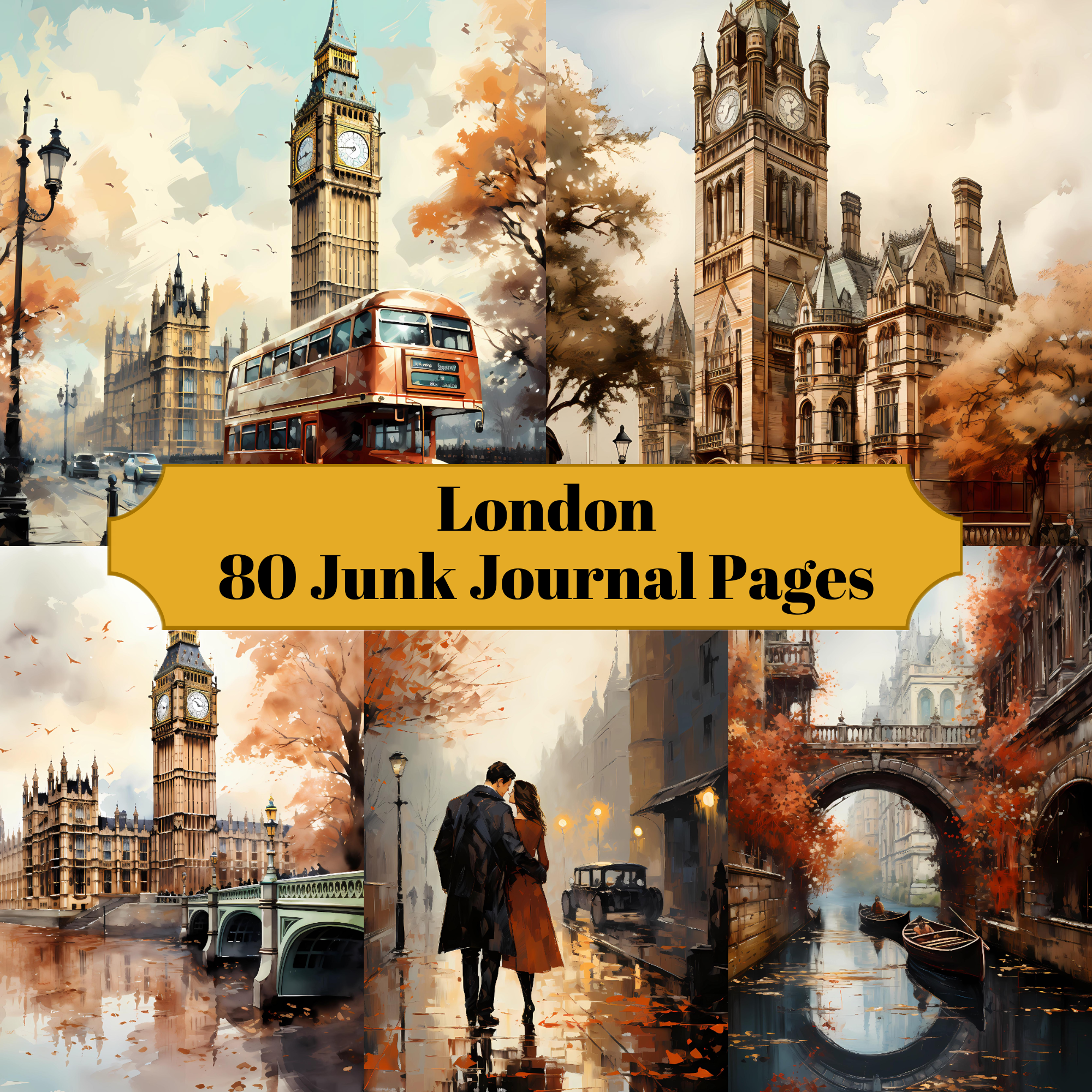 London Junk Journal Pages