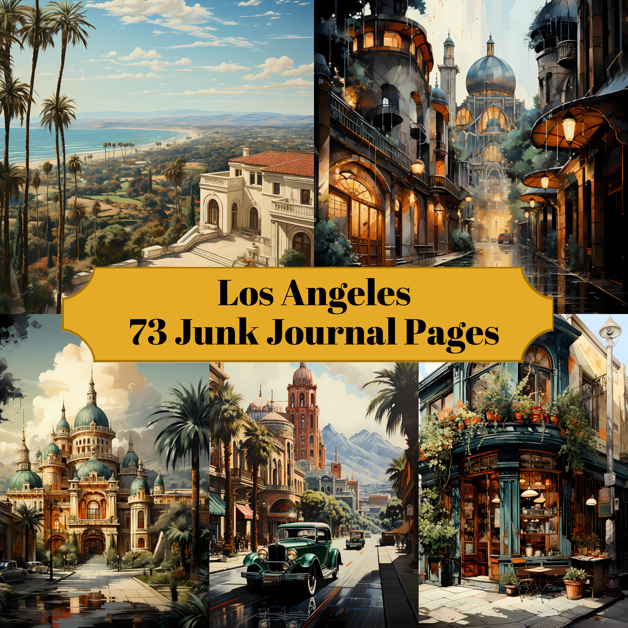 Los Angeles Junk Journal Pages