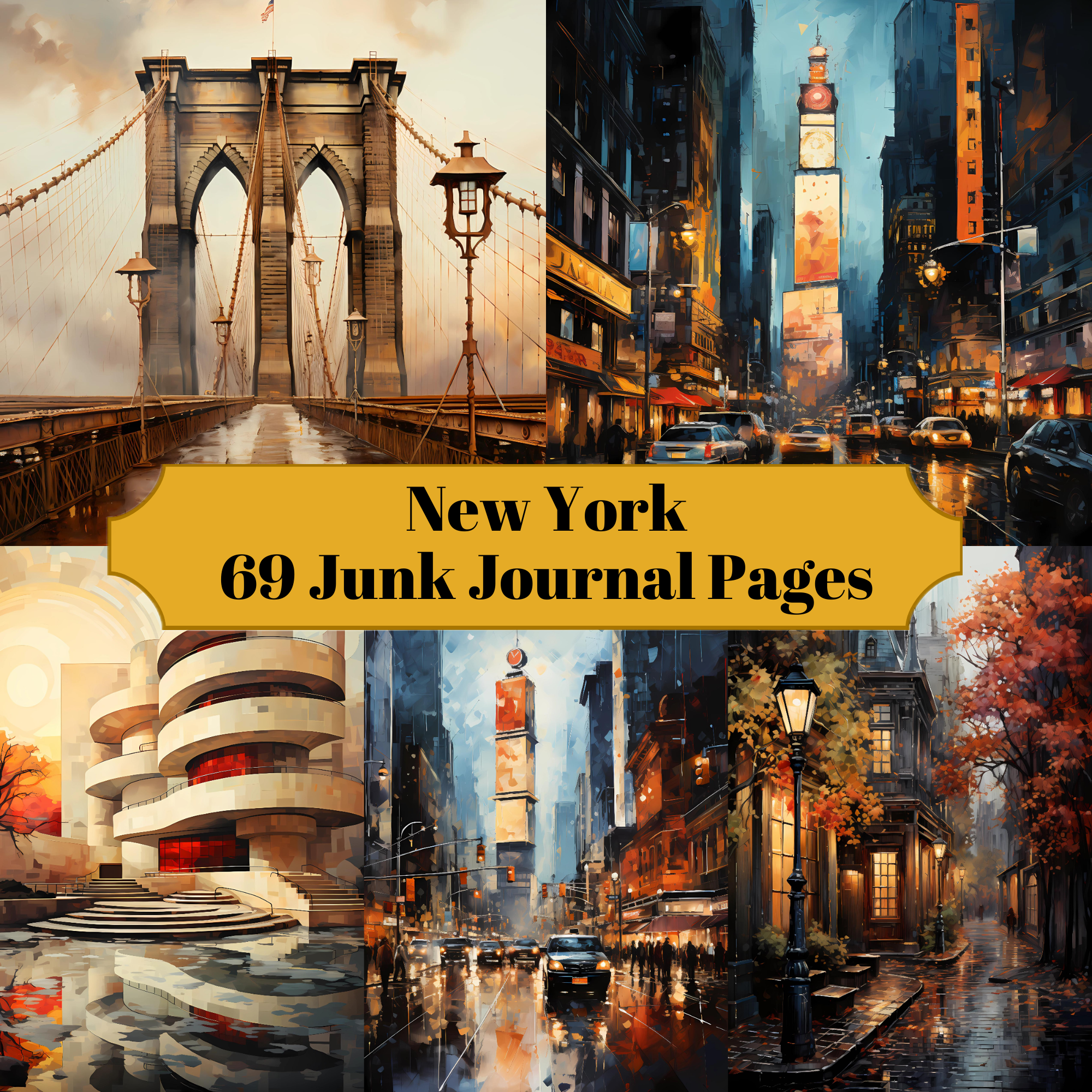 New York Junk Journal Pages