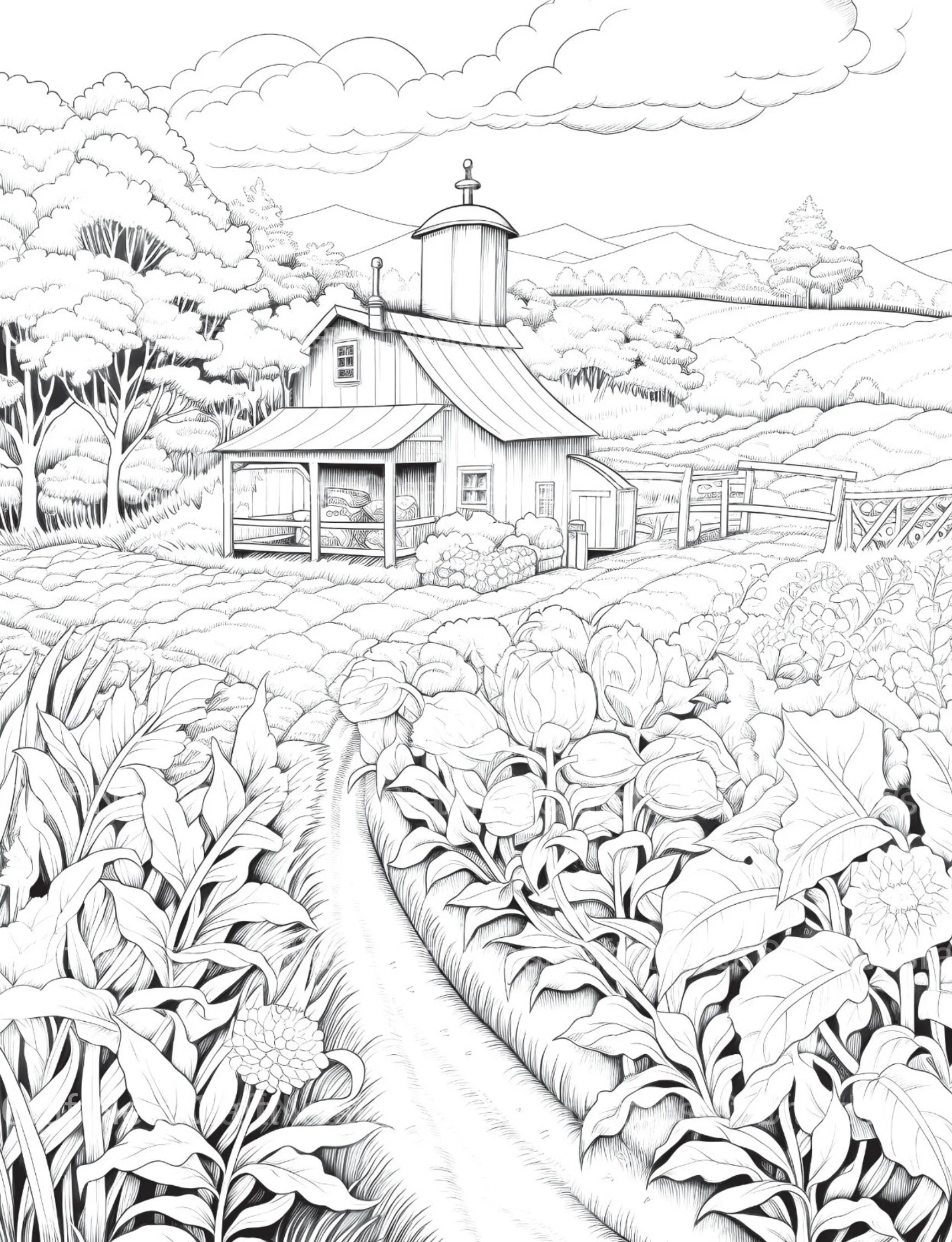 Farmers Garden Coloring Book 2 - CraftNest - Digital Crafting and Art