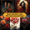 Red Valentine's Day Junk Journal Pages