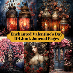 Enchanted Valentine's Day Junk Journal Pages - CraftNest