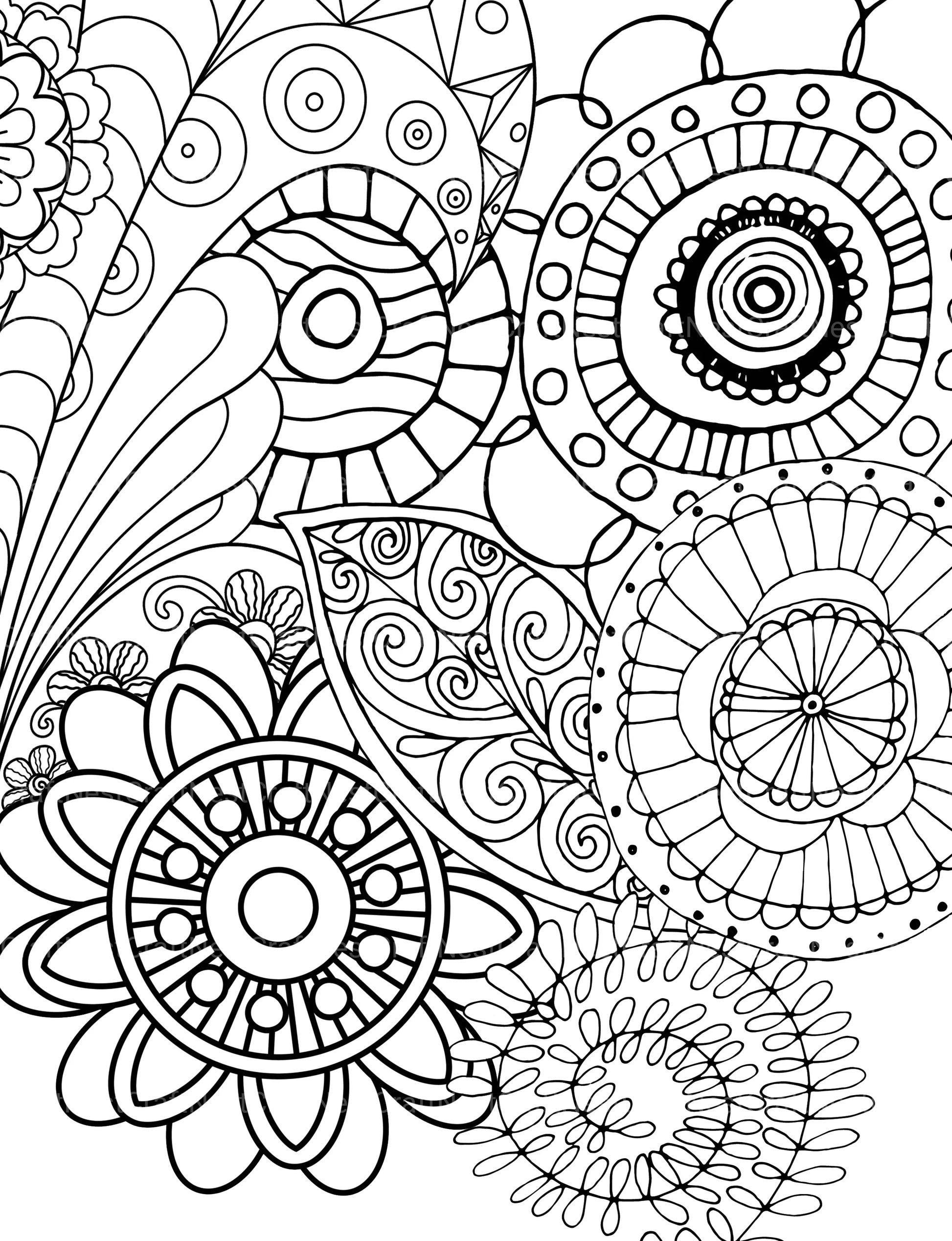 Colorist Heaven Flower Coloring Book - CraftNest - Digital Crafting and Art