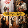 Golden Years Valentine's Day Junk Journal Pages