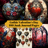 Gothic Valentine's Day Junk Journal Pages