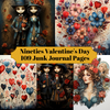 Nineties Valentine's Day Junk Journal Pages