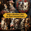 Dogs Valentine's Day Junk Journal Pages