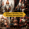 Gnome Valentine's Day Junk Journal Pages