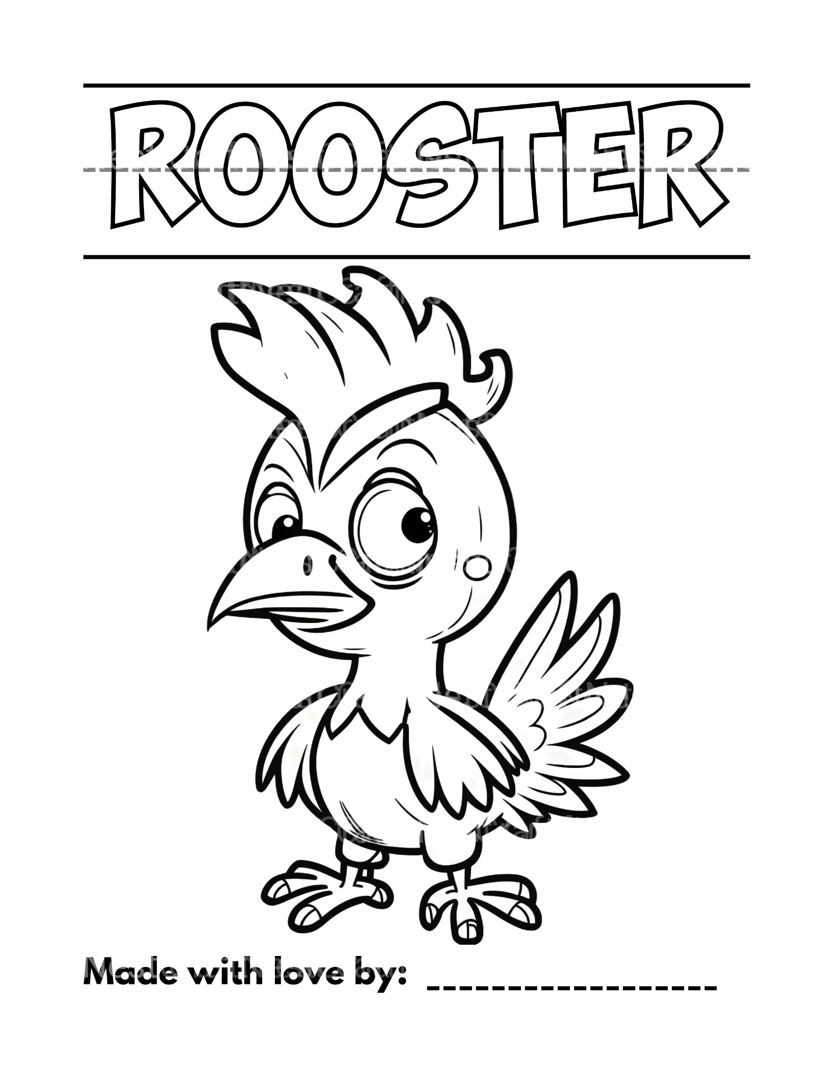 Farmhouse Animal Coloring Book - CraftNest - Digital Crafting and Art