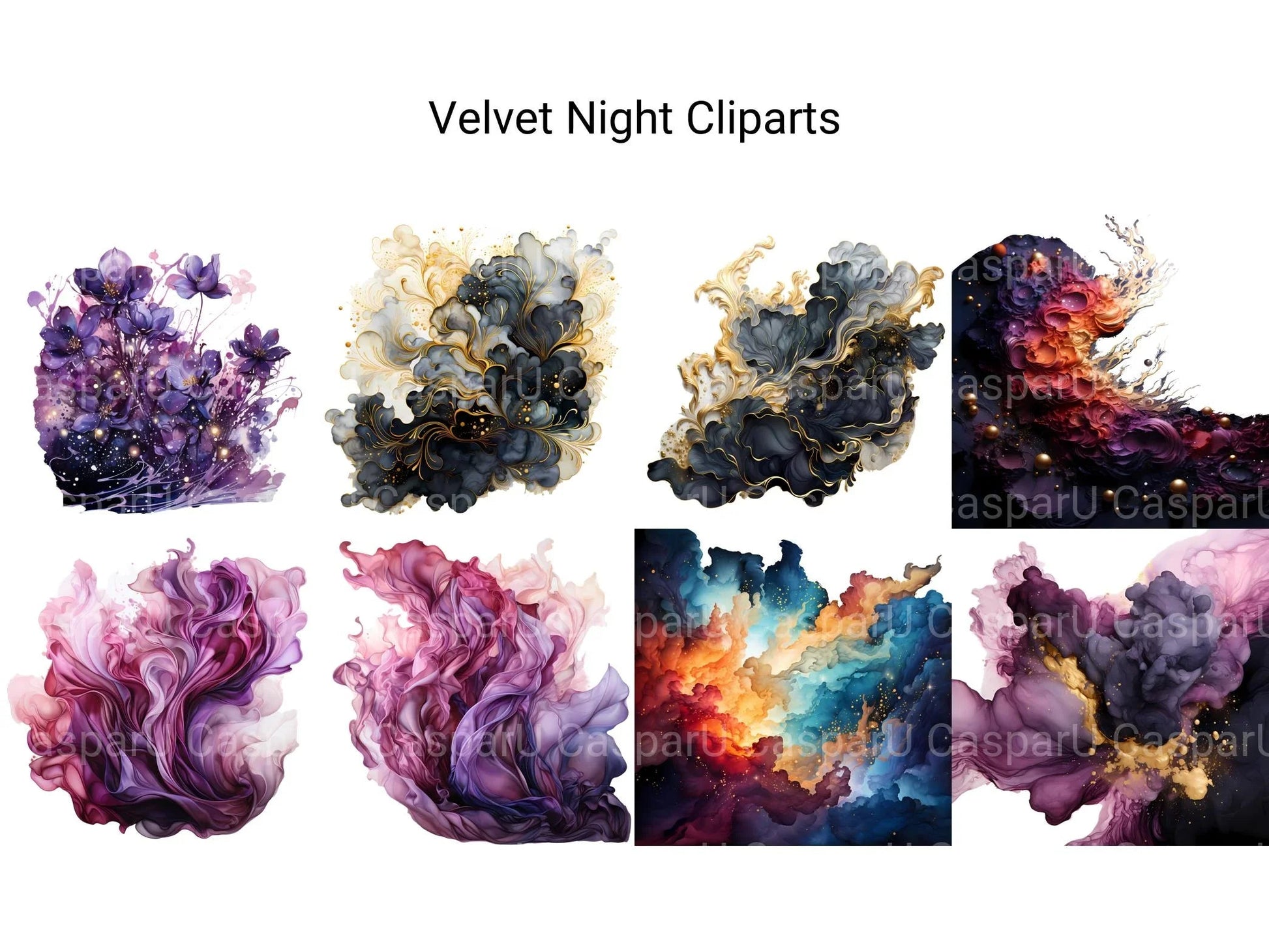 Velvet Night Clipart - CraftNest