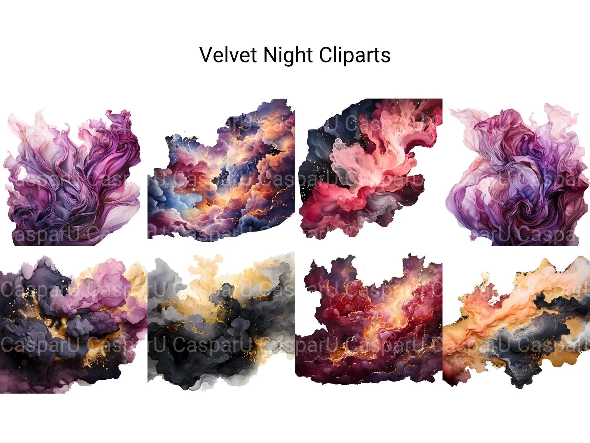 Velvet Night Clipart - CraftNest