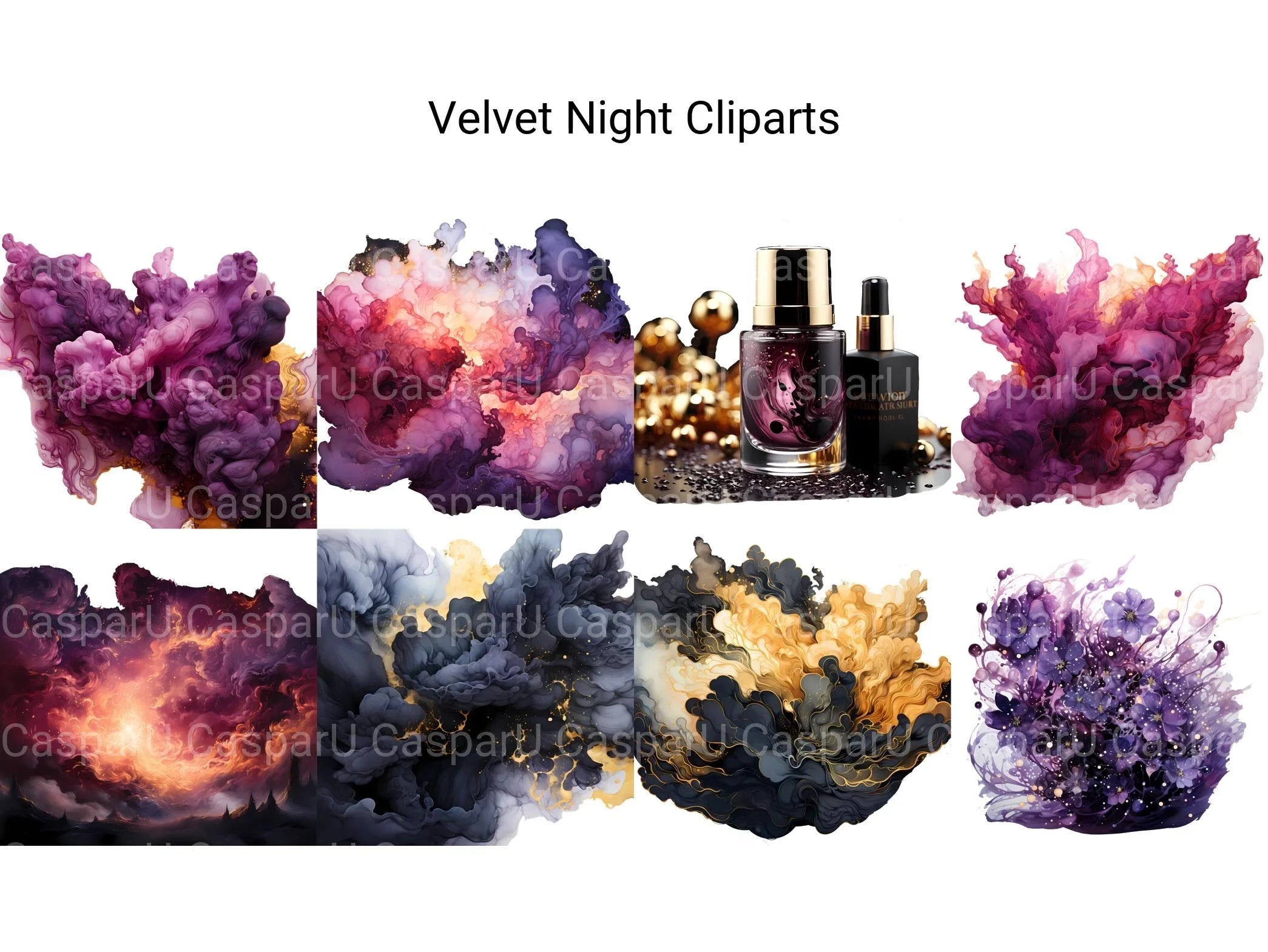 Velvet Night Clipart - CraftNest