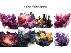 Velvet Night Clipart - CraftNest