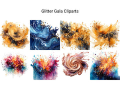 Glitter Gala Clipart - CraftNest