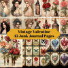 Vintage Valentine's Day Junk Journal Pages