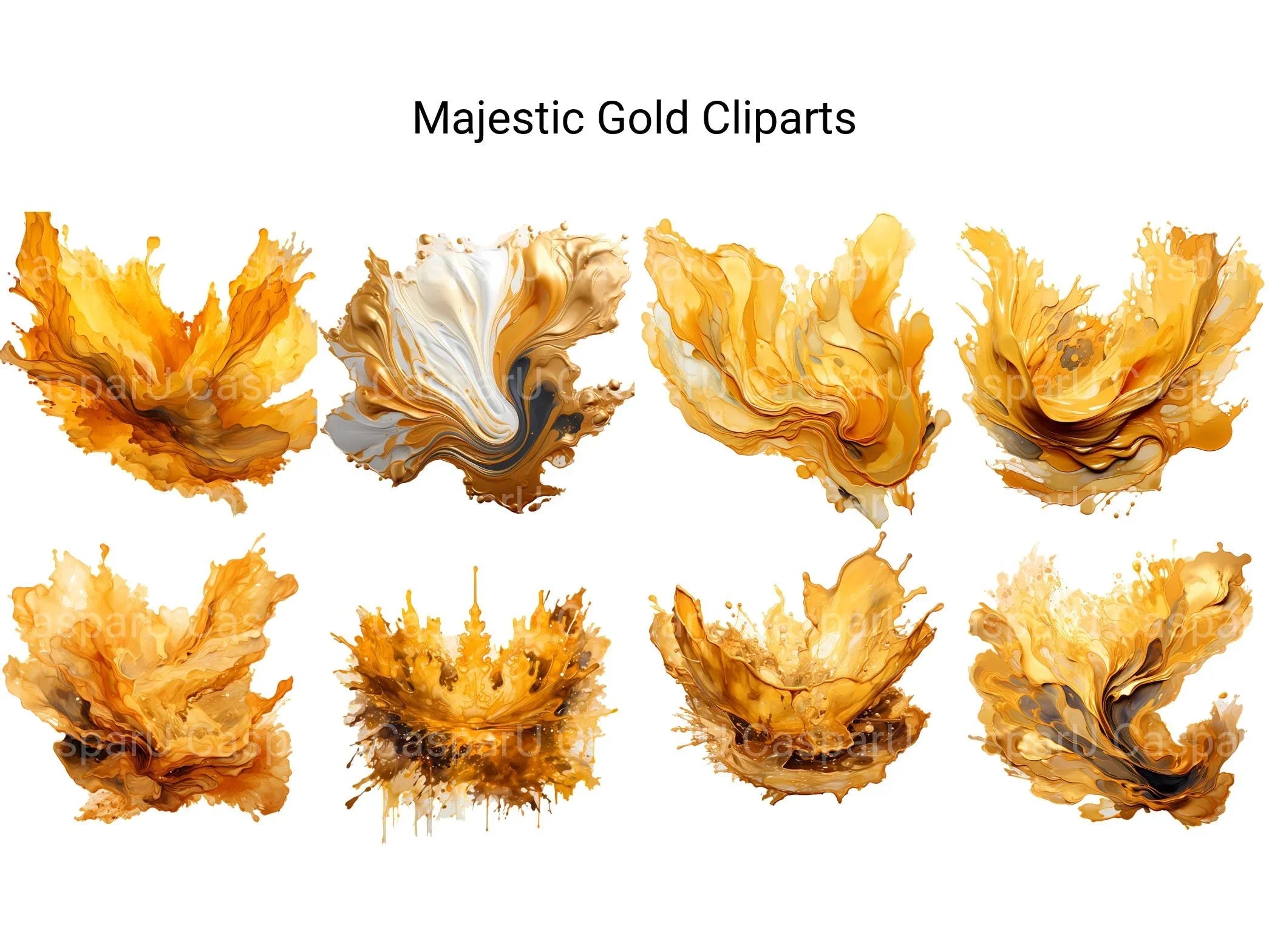Majestic Gold Clipart - CraftNest
