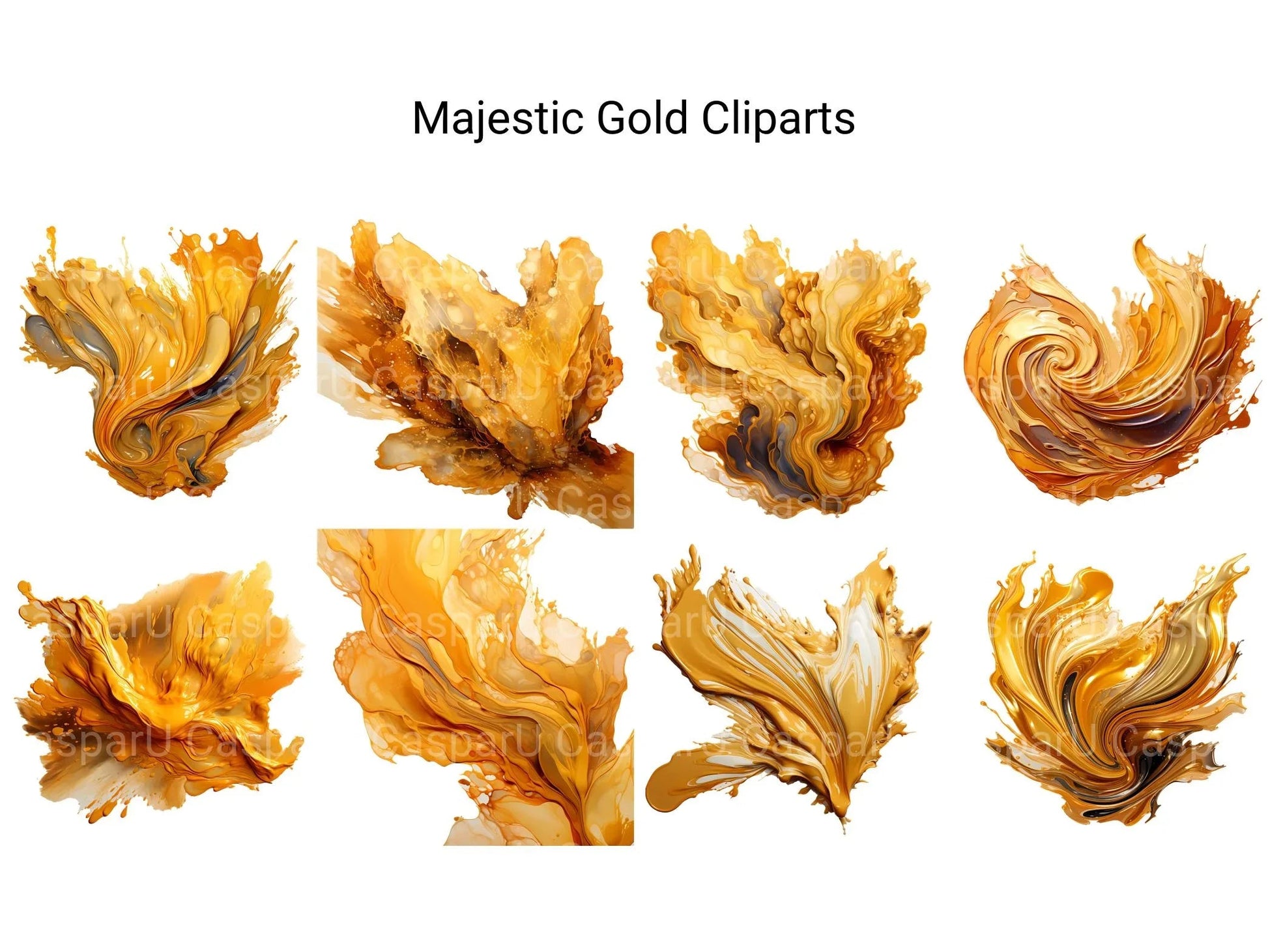 Majestic Gold Clipart - CraftNest