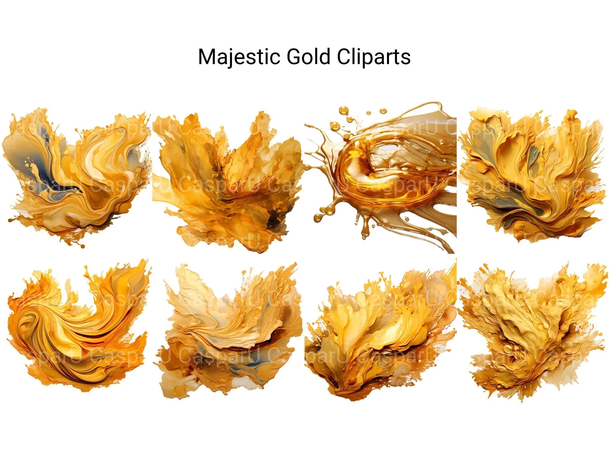 Majestic Gold Clipart - CraftNest