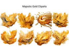 Majestic Gold Clipart - CraftNest