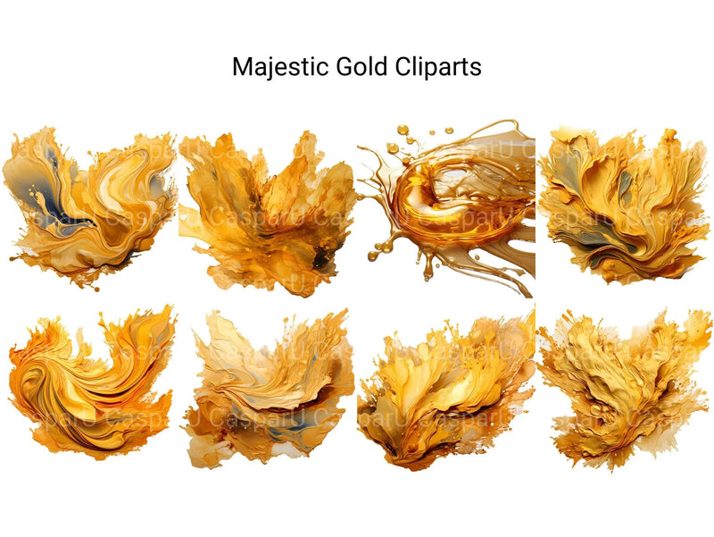 Majestic Gold Clipart - CraftNest