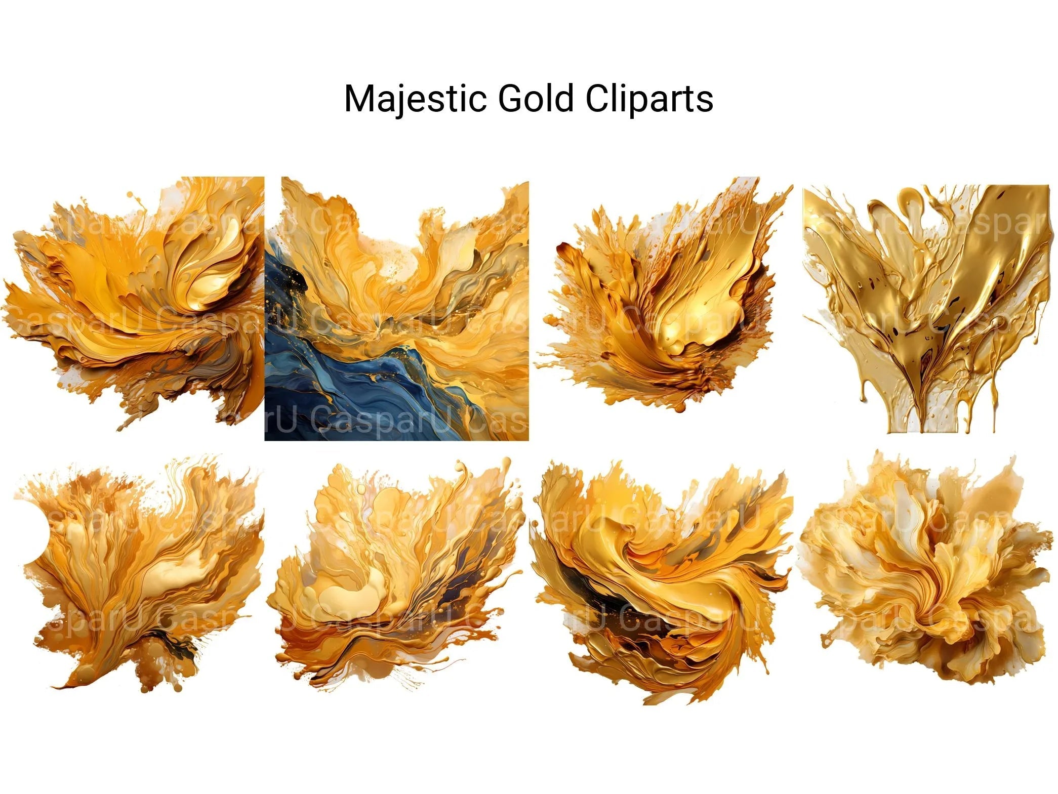 Majestic Gold Clipart - CraftNest