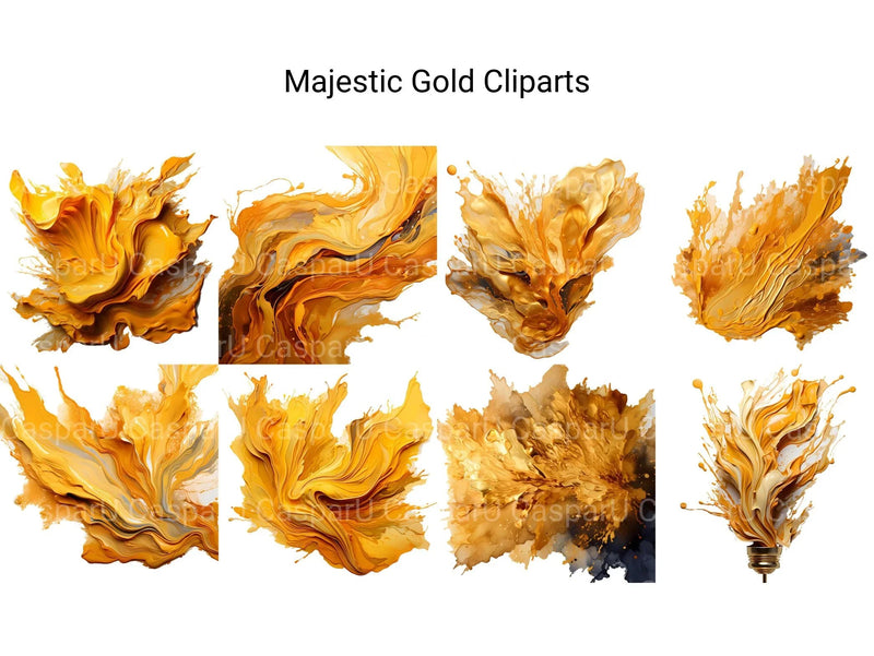Majestic Gold Clipart - CraftNest