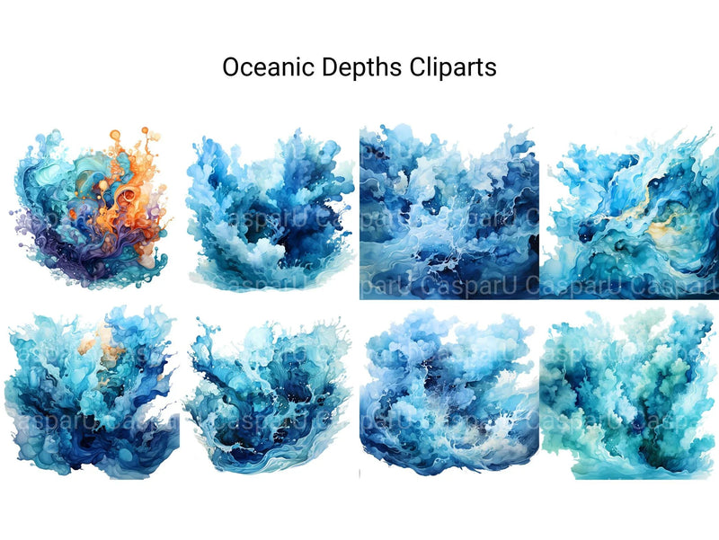 Oceanic Depths Clipart - CraftNest