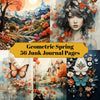 Geometric Spring Junk Journal Pages