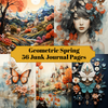 Geometric Spring Junk Journal Pages