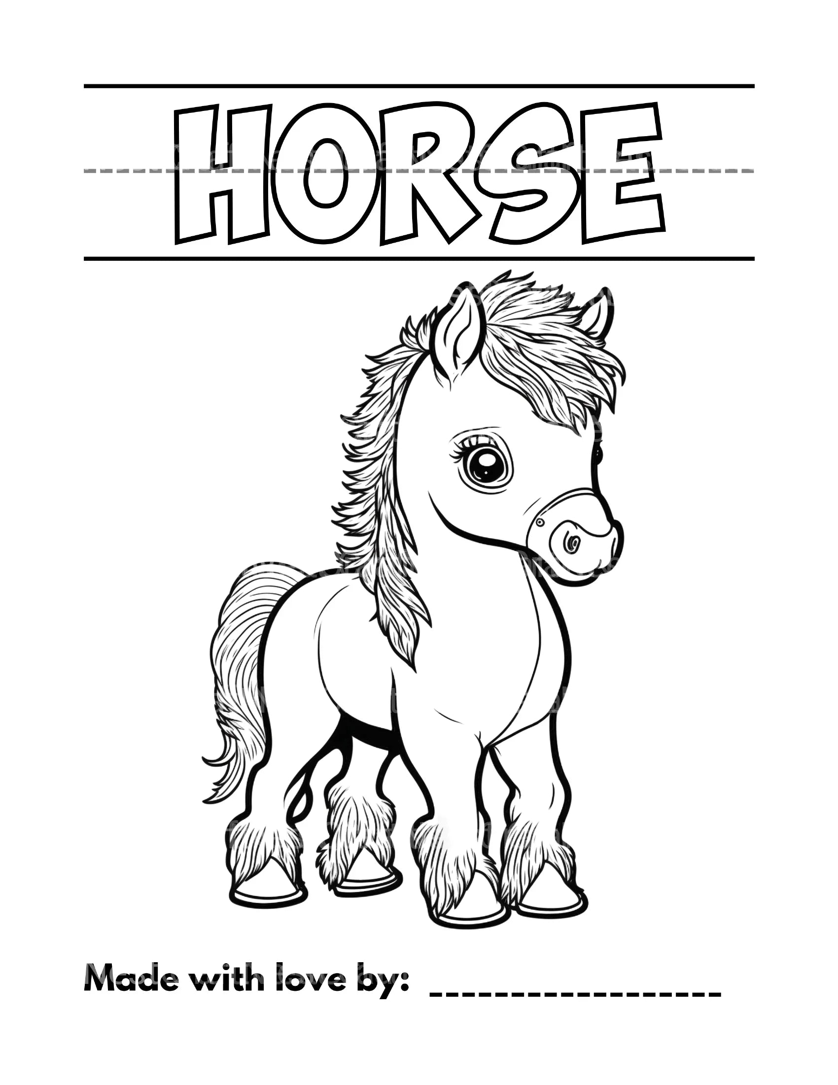 Farmhouse Animal Coloring Book - CraftNest - Digital Crafting and Art