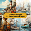 Nautical Spring Junk Journal Pages