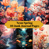 Neon Spring Junk Journal Pages