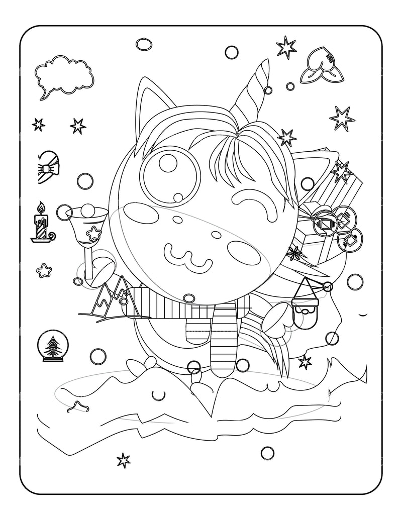 Kids Christmas Coloring Book - CraftNest - Digital Crafting and Art