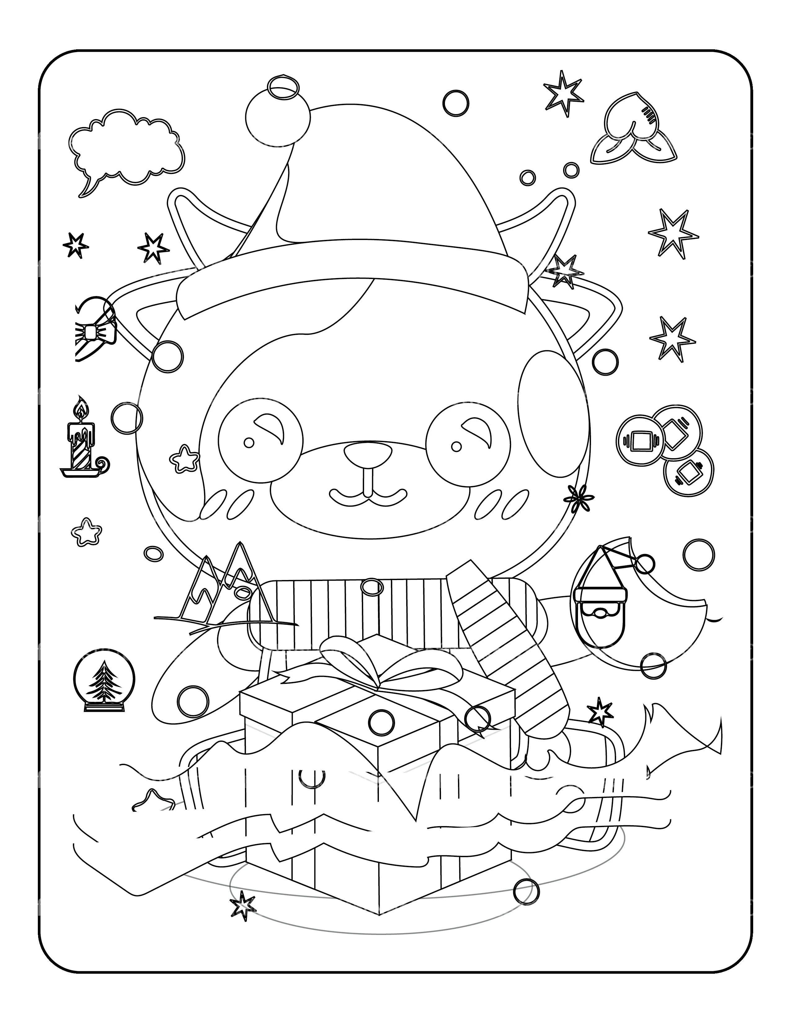 Kids Christmas Coloring Book - CraftNest - Digital Crafting and Art