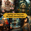 Spring Art Nouveau Junk Journal Pages