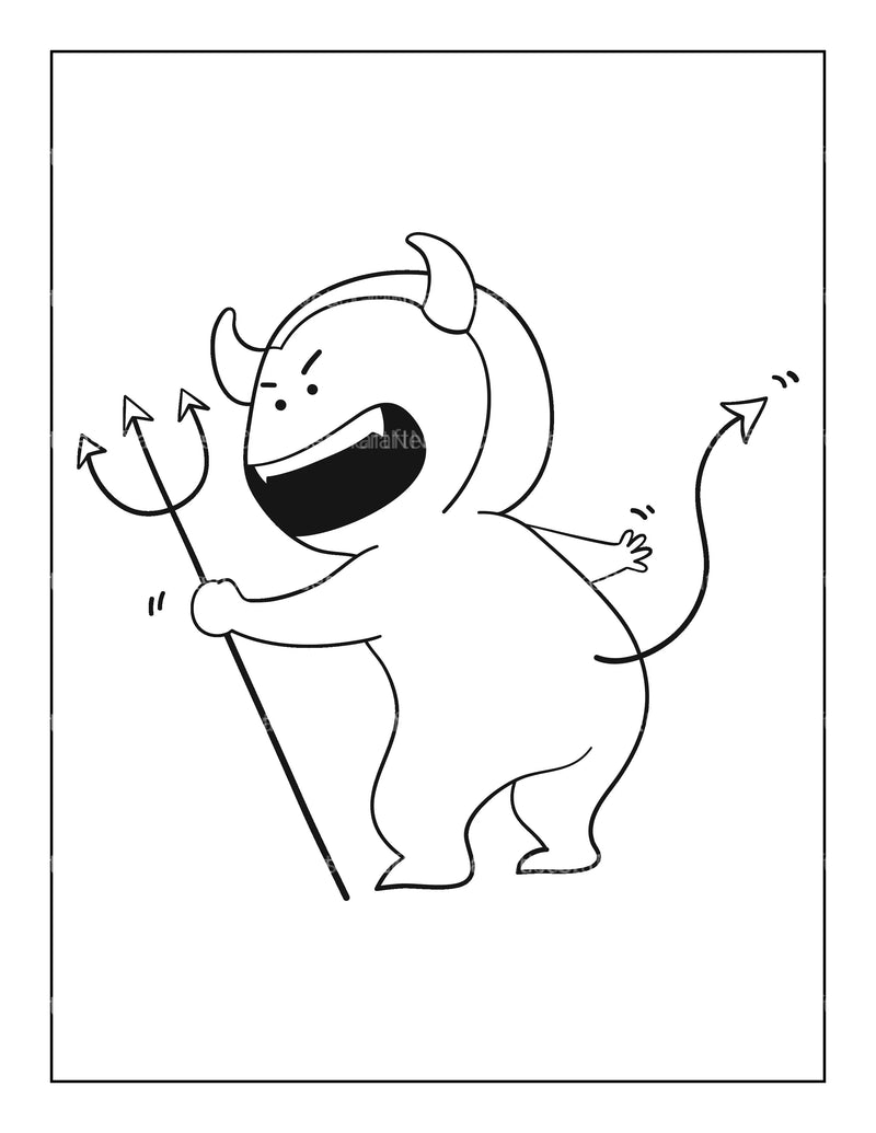Kids Halloween Coloring Book 8 - CraftNest - Digital Crafting and Art