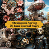 Steampunk Spring Junk Journal Pages