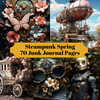 Steampunk Spring Junk Journal Pages